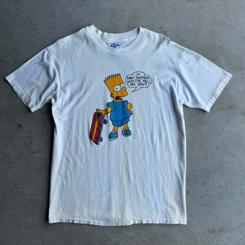 Vintage The Simpsons "I'm Bart Simpson. Who The Hell Are You?" Graphic T-Shirt